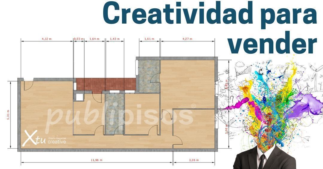 Servicios creativos publipisos plano texturizado franquicias inmobiliarias